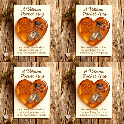 🌲Christmas & Veterans Day Gift🎖 Veteran Pocket Hug – “Honor Never Fades”