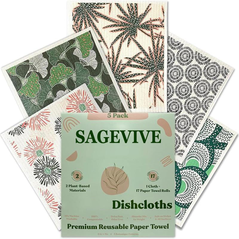 Dishcloths for Kitchen & Cleaning | 5 Pack