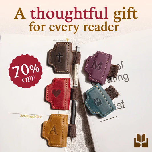 LAST DAY 70% OFF - Leather Pen Holder Bookmark(Buy 4 Free Shipping)