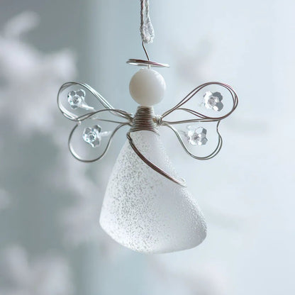 LAST DAY 49% OFF🌊Handmade Sea Glass Angel Ornament(Buy 4 Free Shipping)