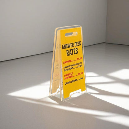Mini Floor Sign | Funny desktop accessories