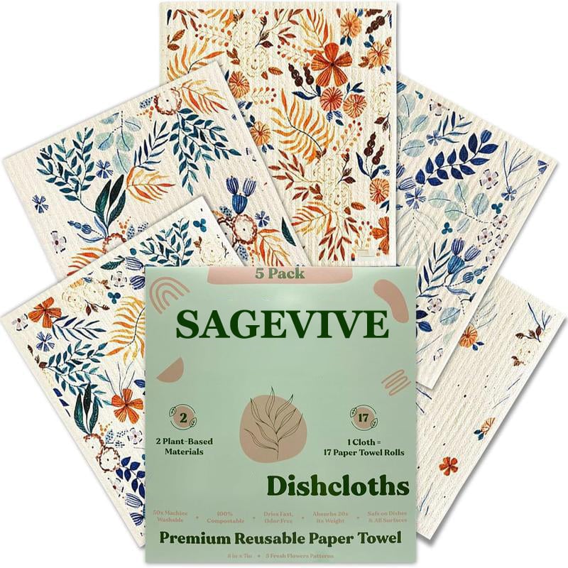 Dishcloths for Kitchen & Cleaning | 5 Pack