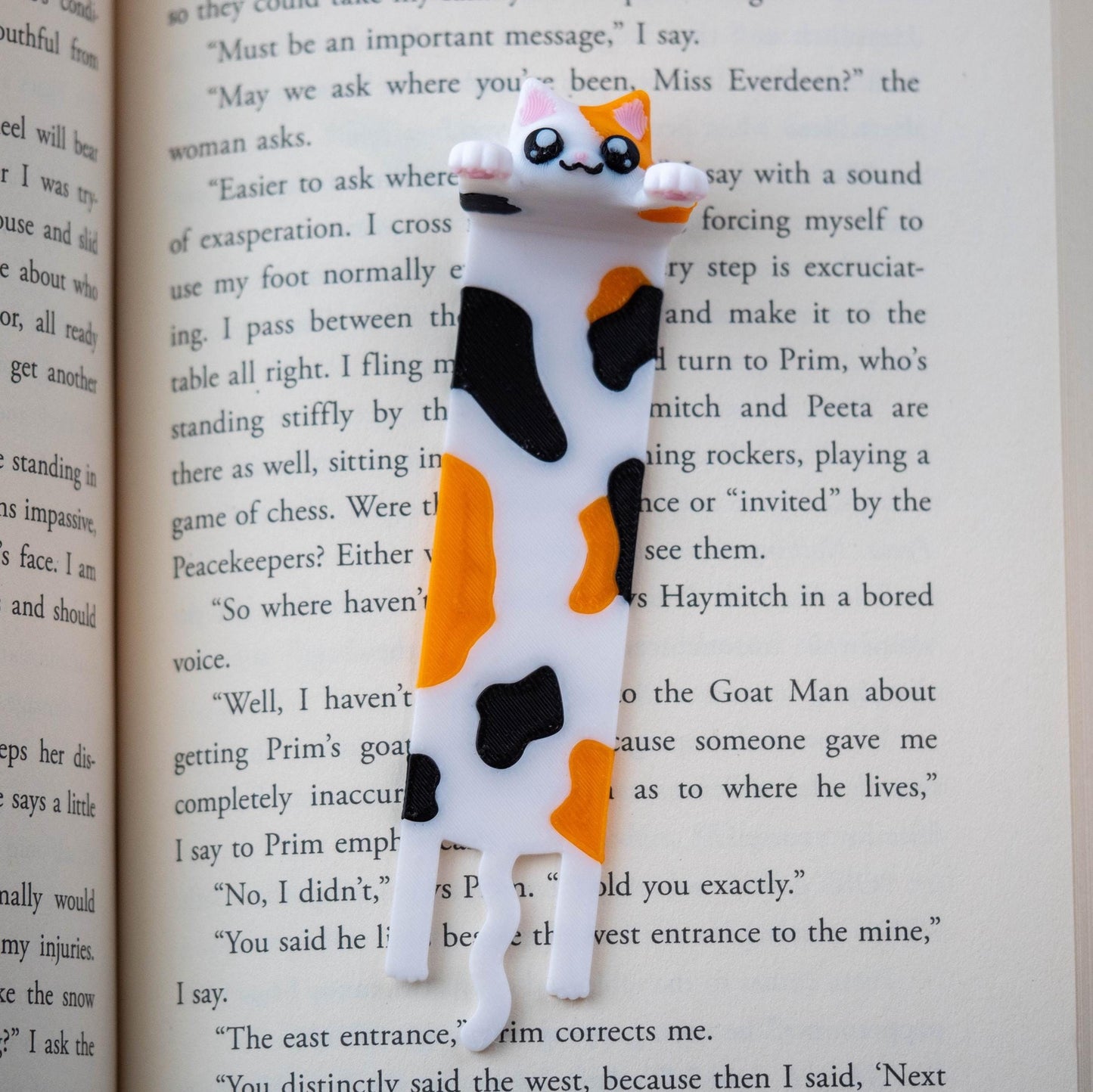 Hanging Cat Bookmark | White Elephant Gift