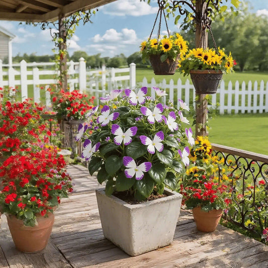 🏆 50K+ SOLD! 🦋🌿 Moonlight Butterfly Flower Seeds – Spring & Winter Planting, Perennial Blooms & Stunning Garden Elegance 🍃