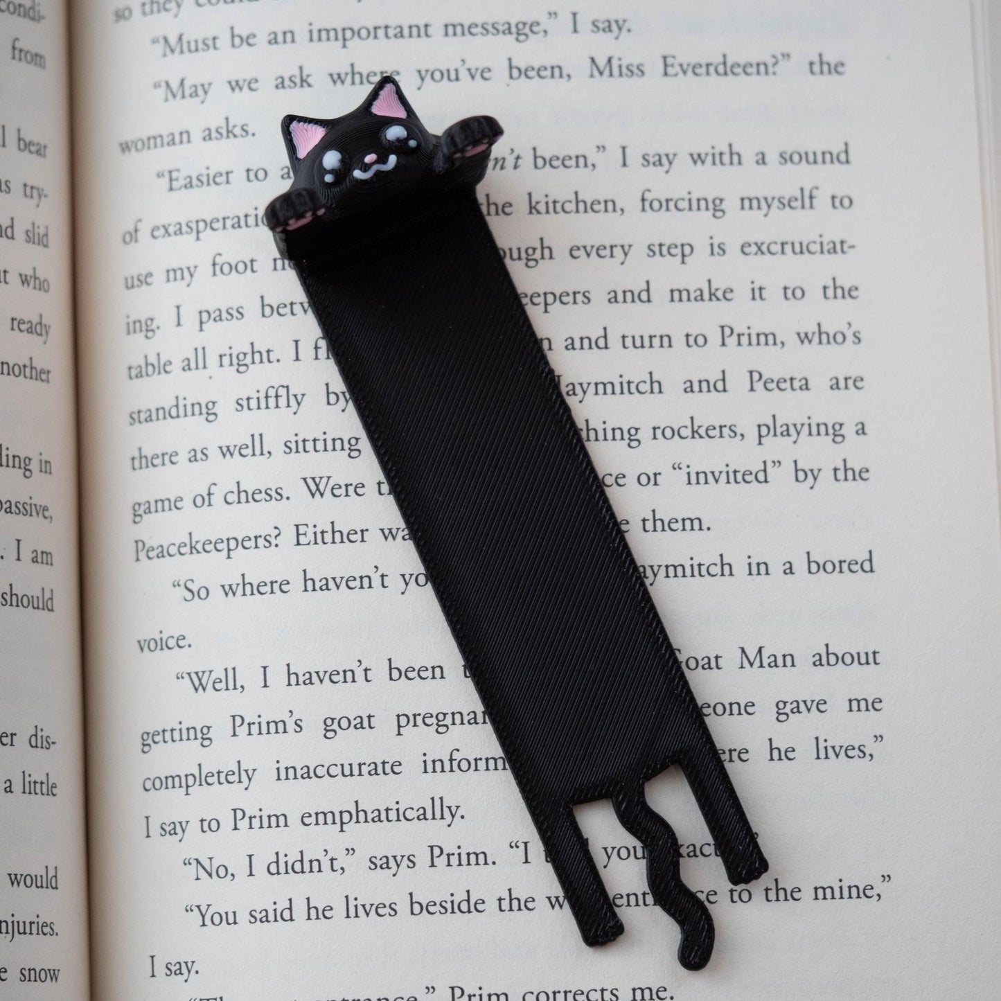 Hanging Cat Bookmark | White Elephant Gift