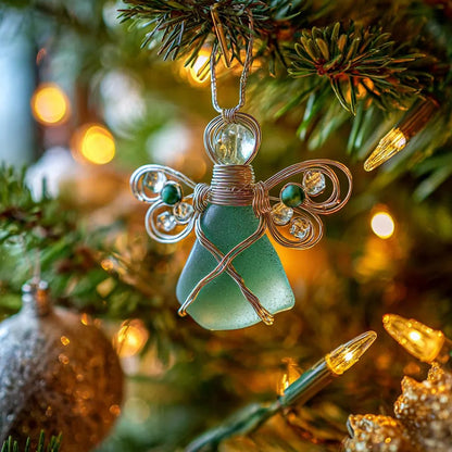 LAST DAY 49% OFF🌊Handmade Sea Glass Angel Ornament(Buy 4 Free Shipping)