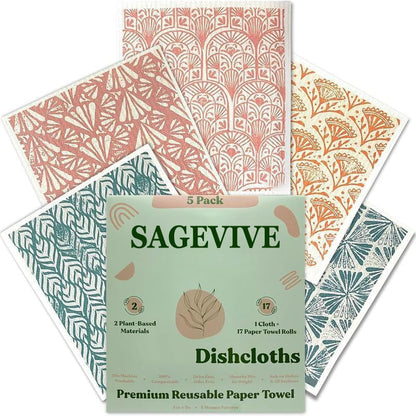 Dishcloths for Kitchen & Cleaning | 5 Pack