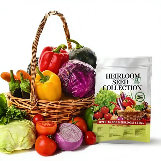 🥦Ultimate Survival Seed Vault (16,000+ Seeds) | 35 Variety Pack🌿|50-Year Shelf Life